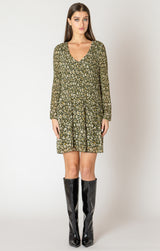 Forest Pleated Dress