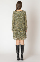 Forest Pleated Dress