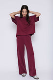 Women's sueded rib oversized tee