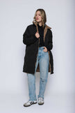Women's reversible sherpa lined coat