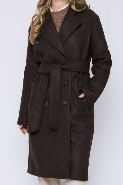 Women's overcoat coffee