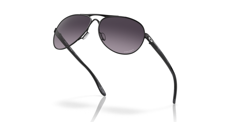 Feedback Satin Black Polarized Sunglasses