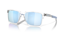 Sunglasses with blue reflective lenses on a white background. Oakley mens exchange sun sunglasses