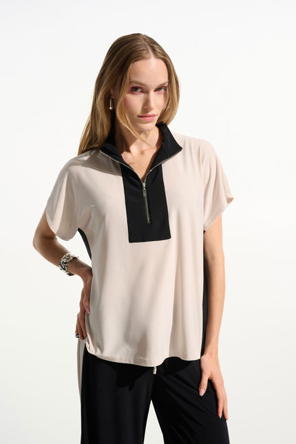 Silky Knit Color Block Top