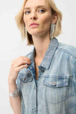 Denim Jacket with Rhinestones