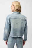Denim Jacket with Rhinestones