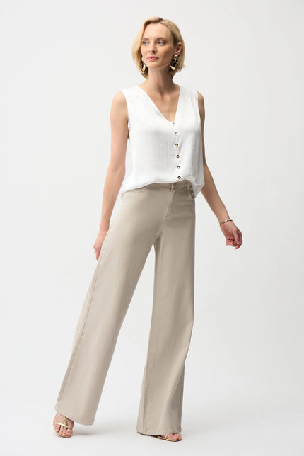 goldie classic wide leg strech deni womens joseph ribkoff