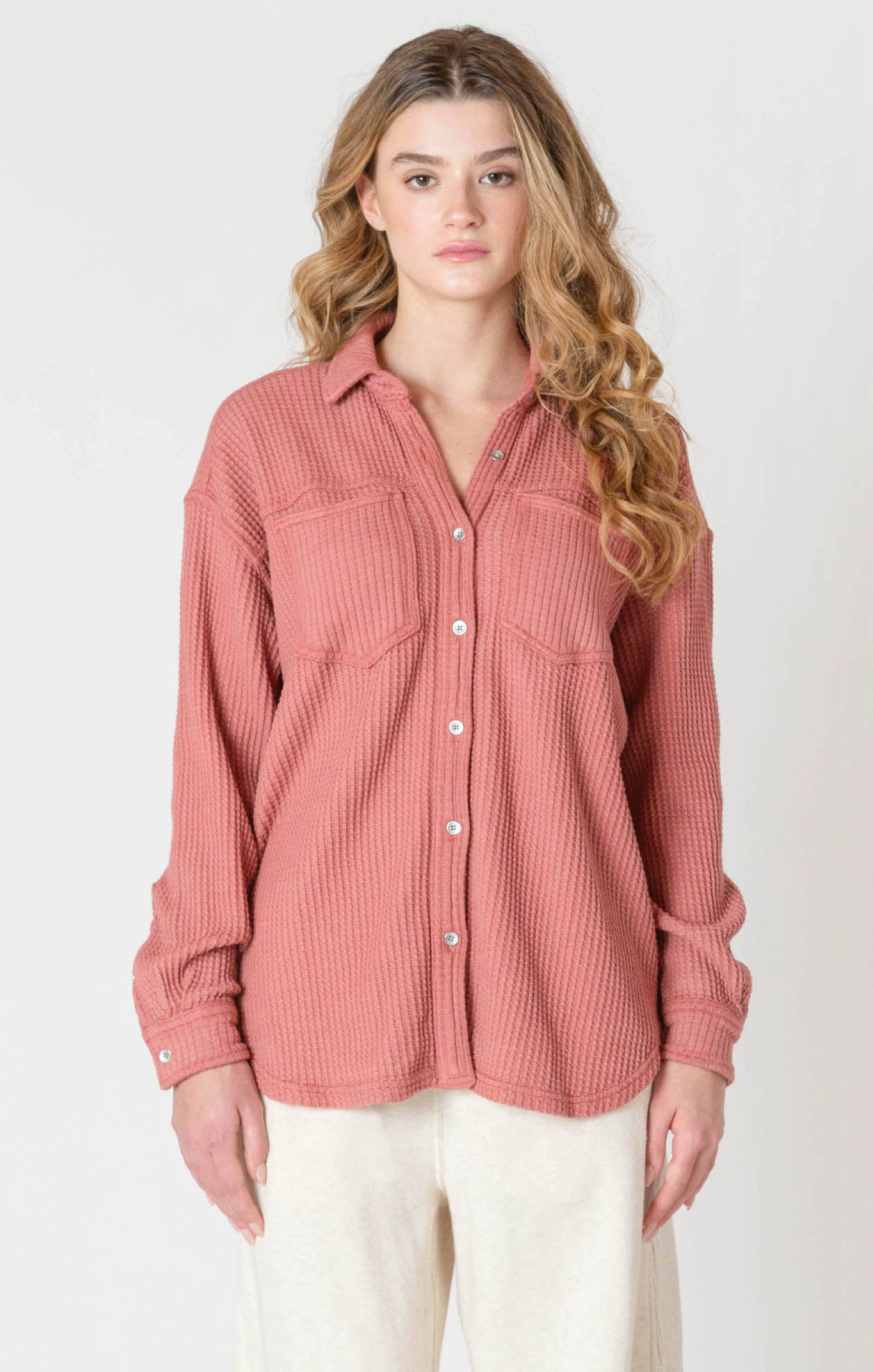 Harvest Waffle Shacket