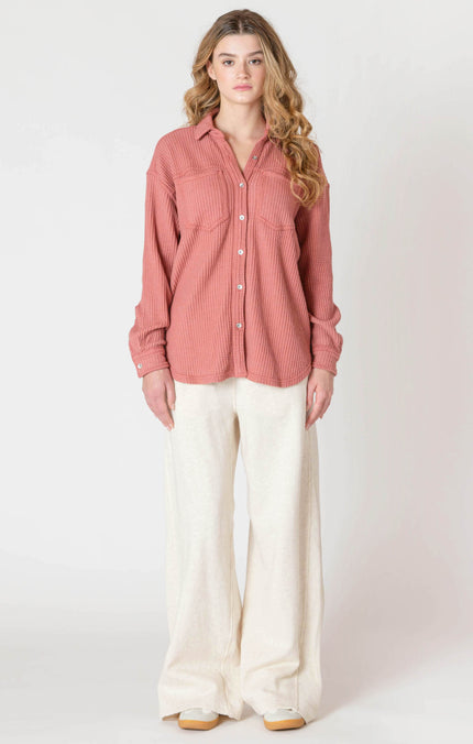 Harvest Waffle Shacket