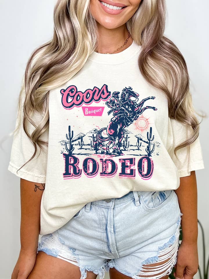 White coors rodeo tee 