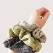 Oversized Knit Scrunchie Set