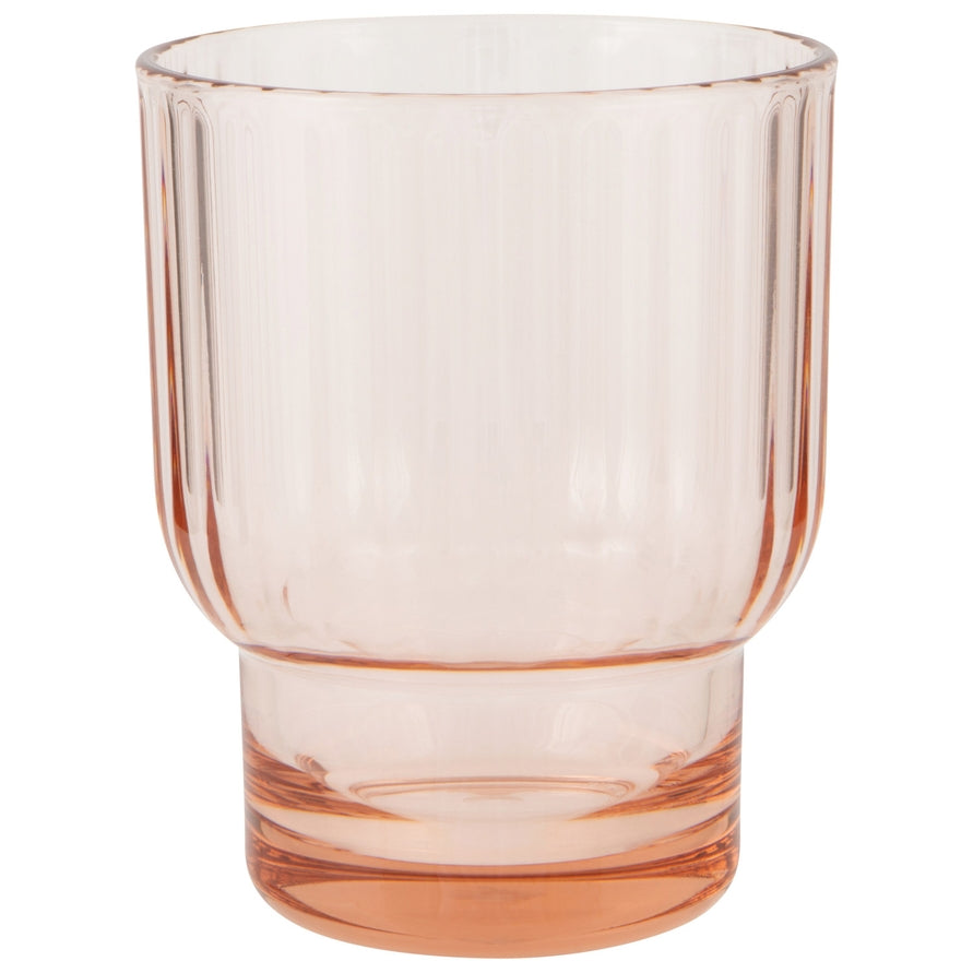 Acrylic Fluted Dof Glass - Blush Pink Danica
