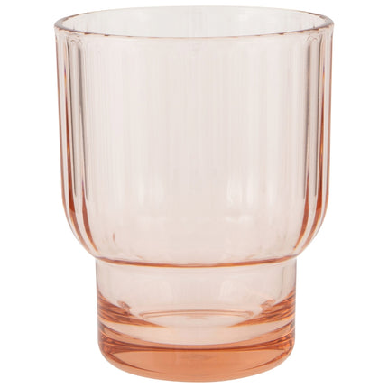 Acrylic Fluted Dof Glass - Blush Pink Danica