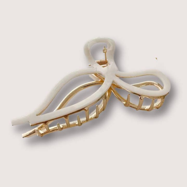 Bow Metal Claw Clip