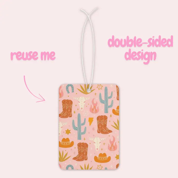Pink Sunday Edit Car Freshener