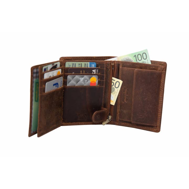 Melton RFID Leather Wallet