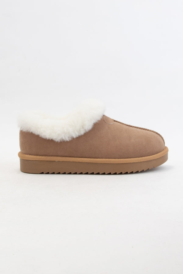 Vanessa Ankle Suede Slipper Boot