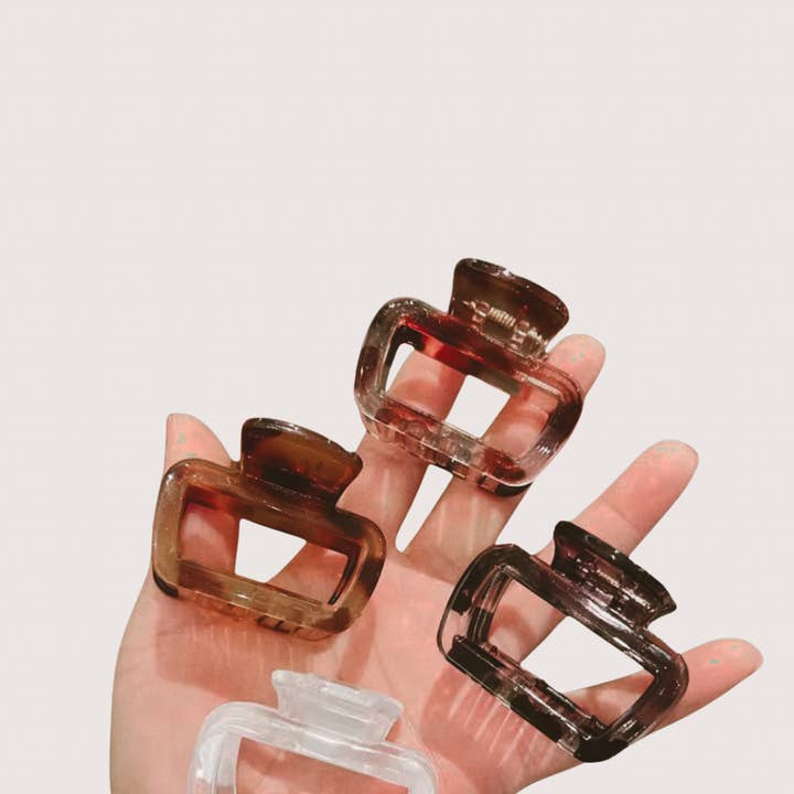 Mini Gloss Hair Claw Set