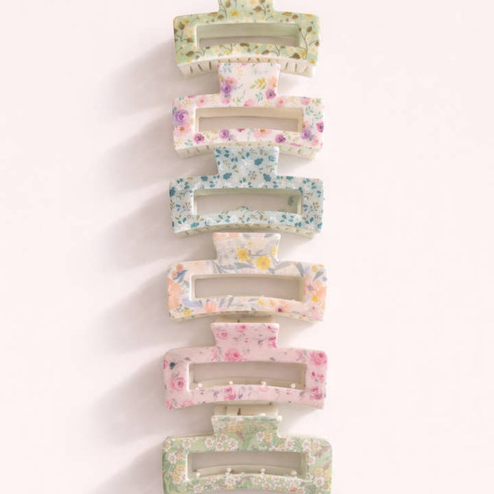 Floral Assorted Claw Clips