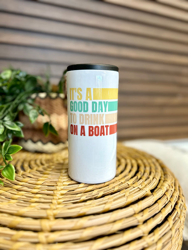 Drink On A Boat Koozie