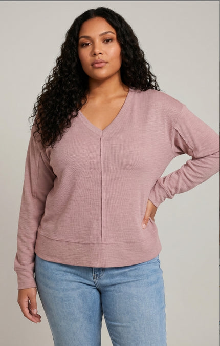 Rosetta Curvy Knit Top