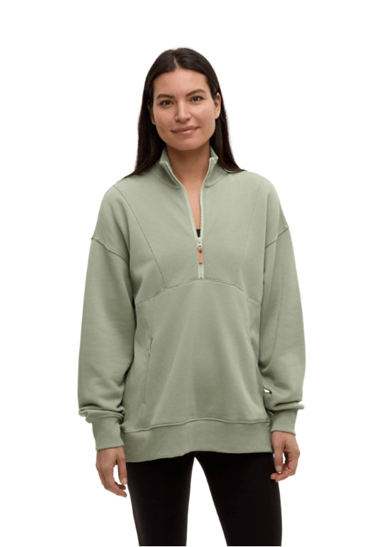 Ten Tree Finlayson 1/4 Zip Light Moss
