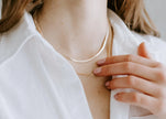 Sydney Rose Herringbone Necklace