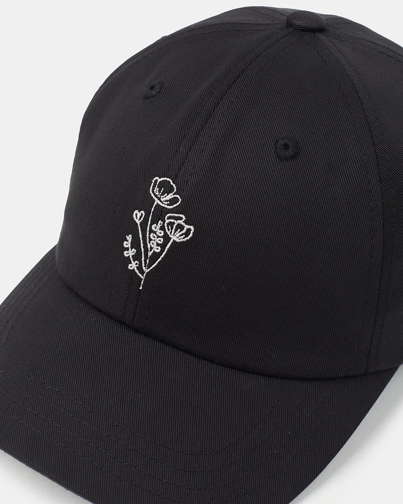 Flower Embroidery Peak Hat