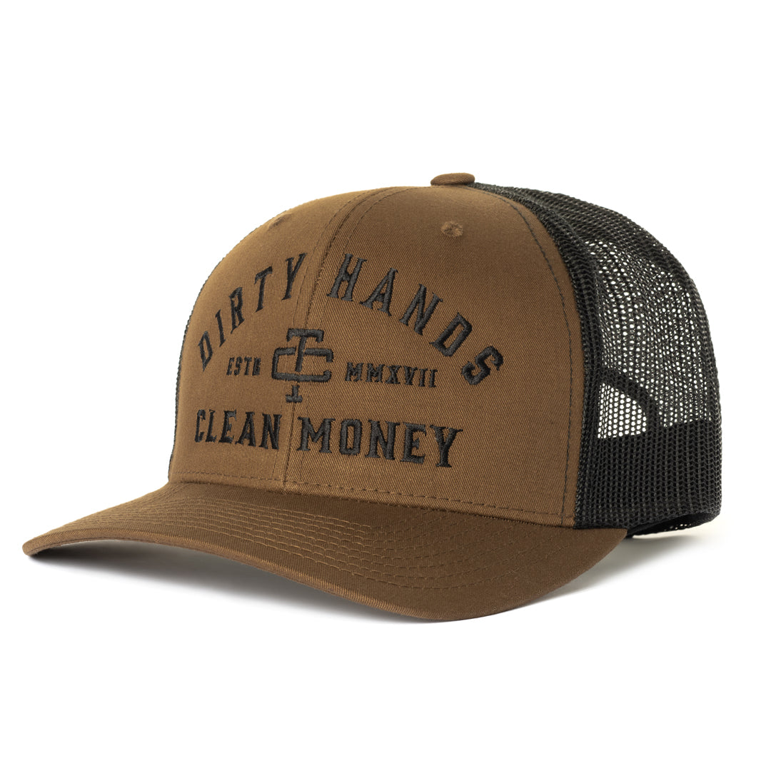 DIRTY HANDS CLEAN MONEY DHCM CLASSIC TRUCKER MENS HAT