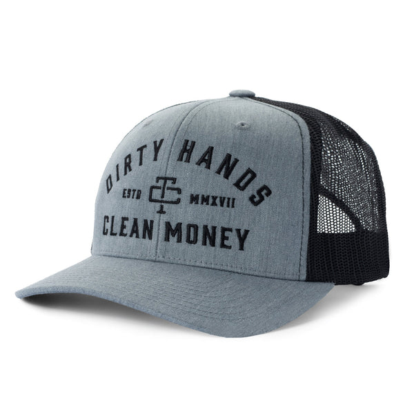 DIRTY HANDS CLEAN MONEY MENS DHCM CURVED BRIM HAT