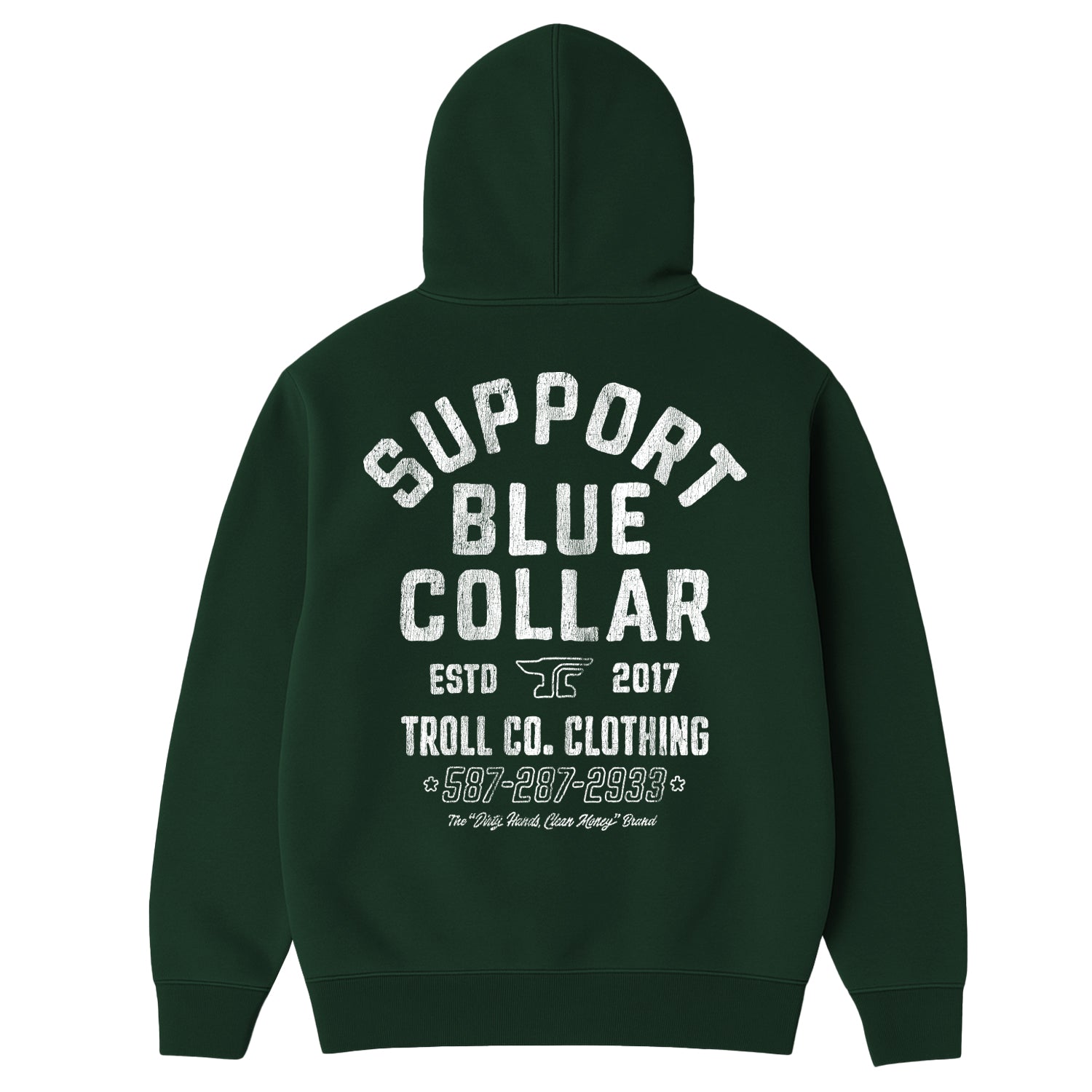 Support Blue Collar Billboard Hoodie