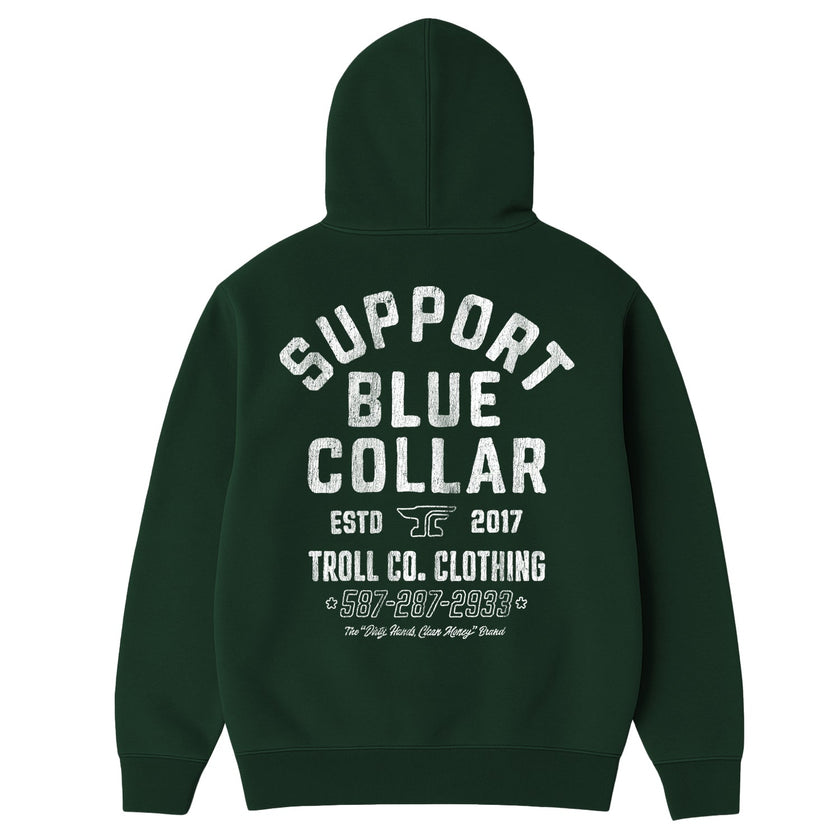 Support Blue Collar Billboard Hoodie