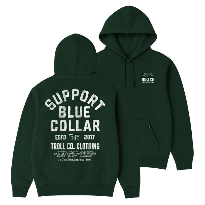 Support Blue Collar Billboard Hoodie