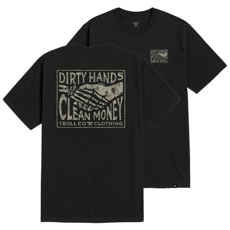 DIRTY HANDS CLEAN MONEY HAGGLER BOX MENS TEE