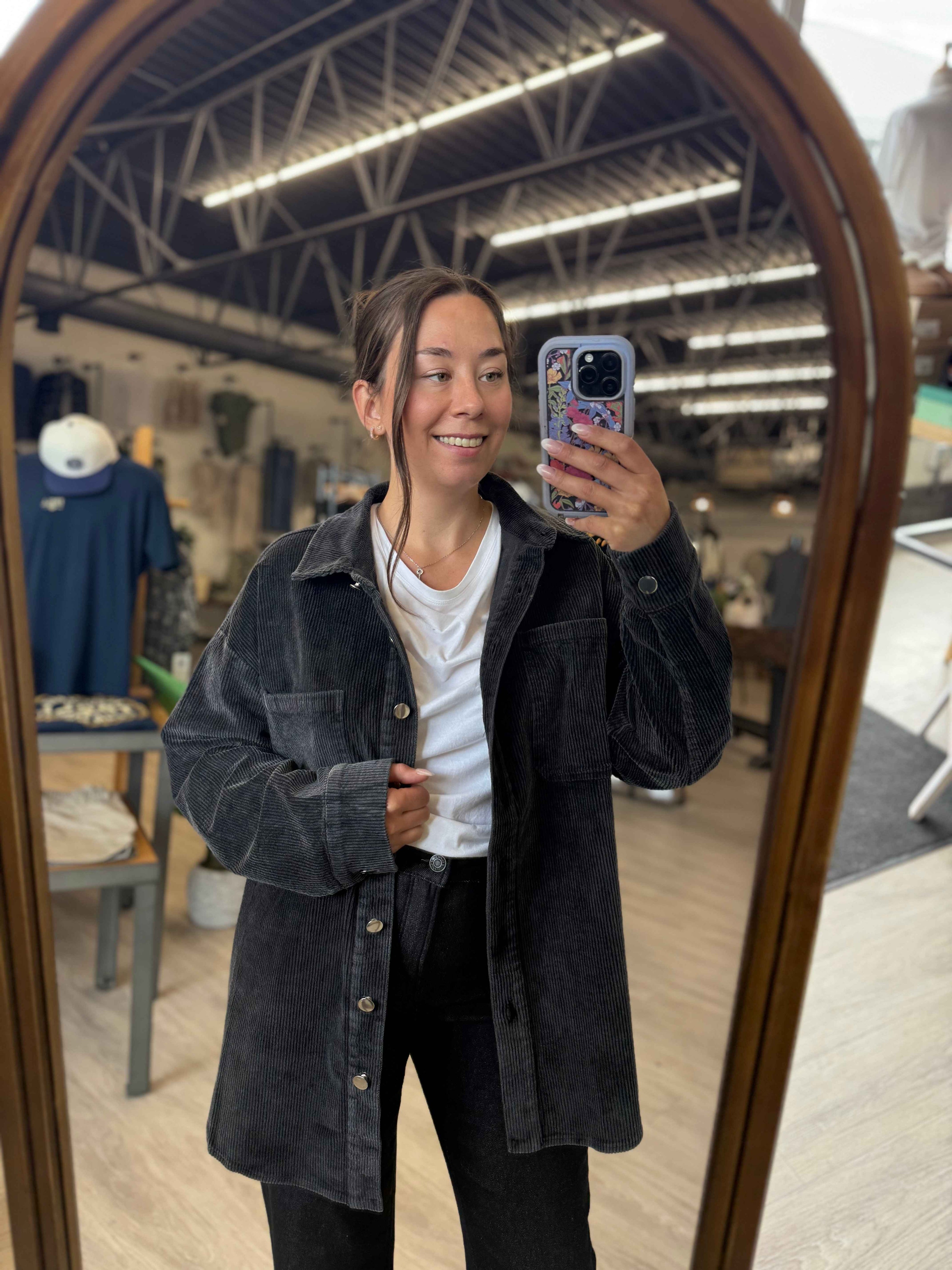 Eliza Curvy Corduroy Jacket