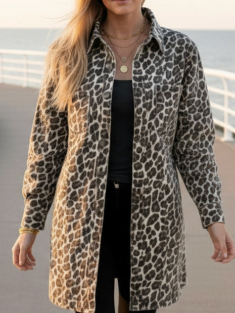 womens cheetah jacket weslynn collective new arrivals spring