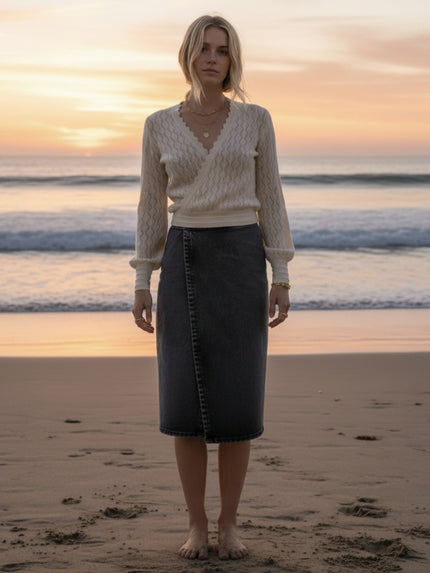 Womens Chloe wrap cardigan weslynn collective new spring arrivals