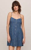 Z Supply Angel eyes denim mini dress