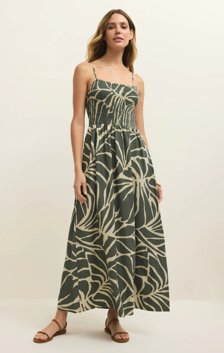 Bayside Linen Midi Dress