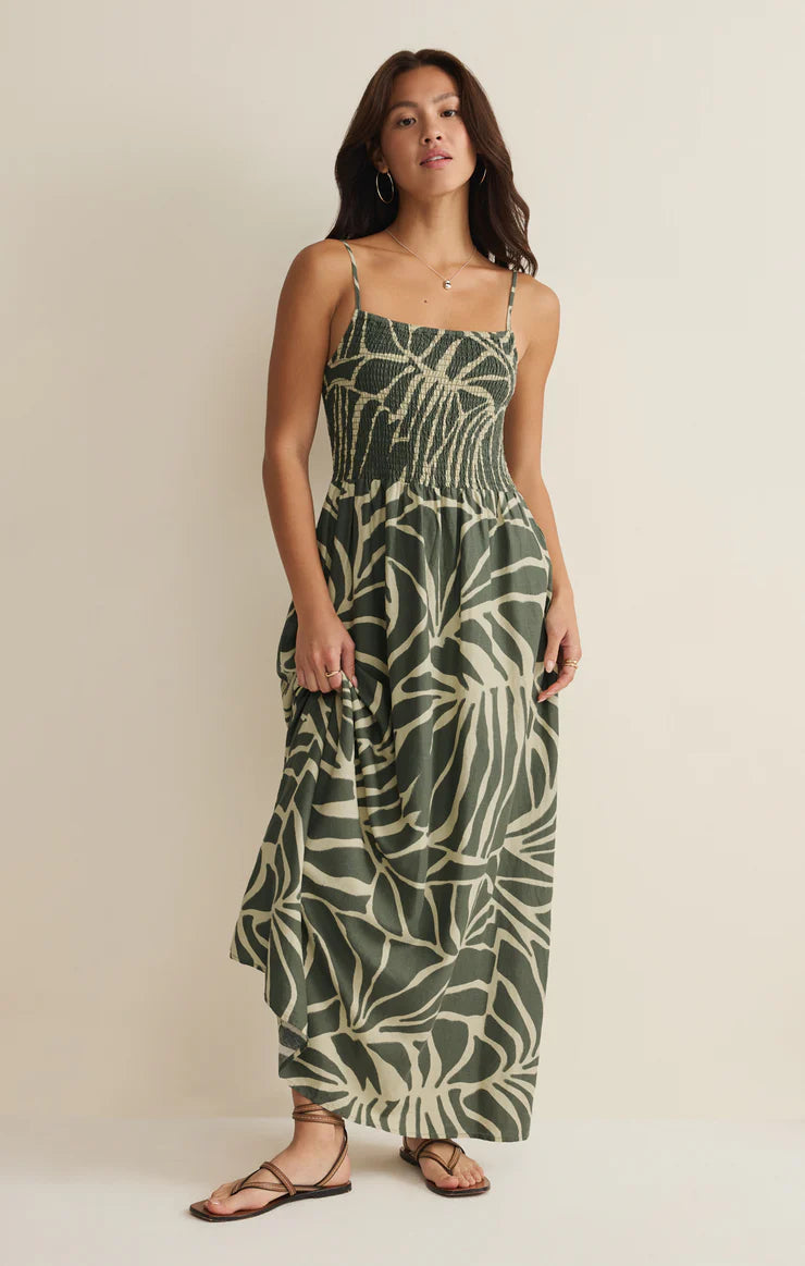 Bayside Linen Midi Dress