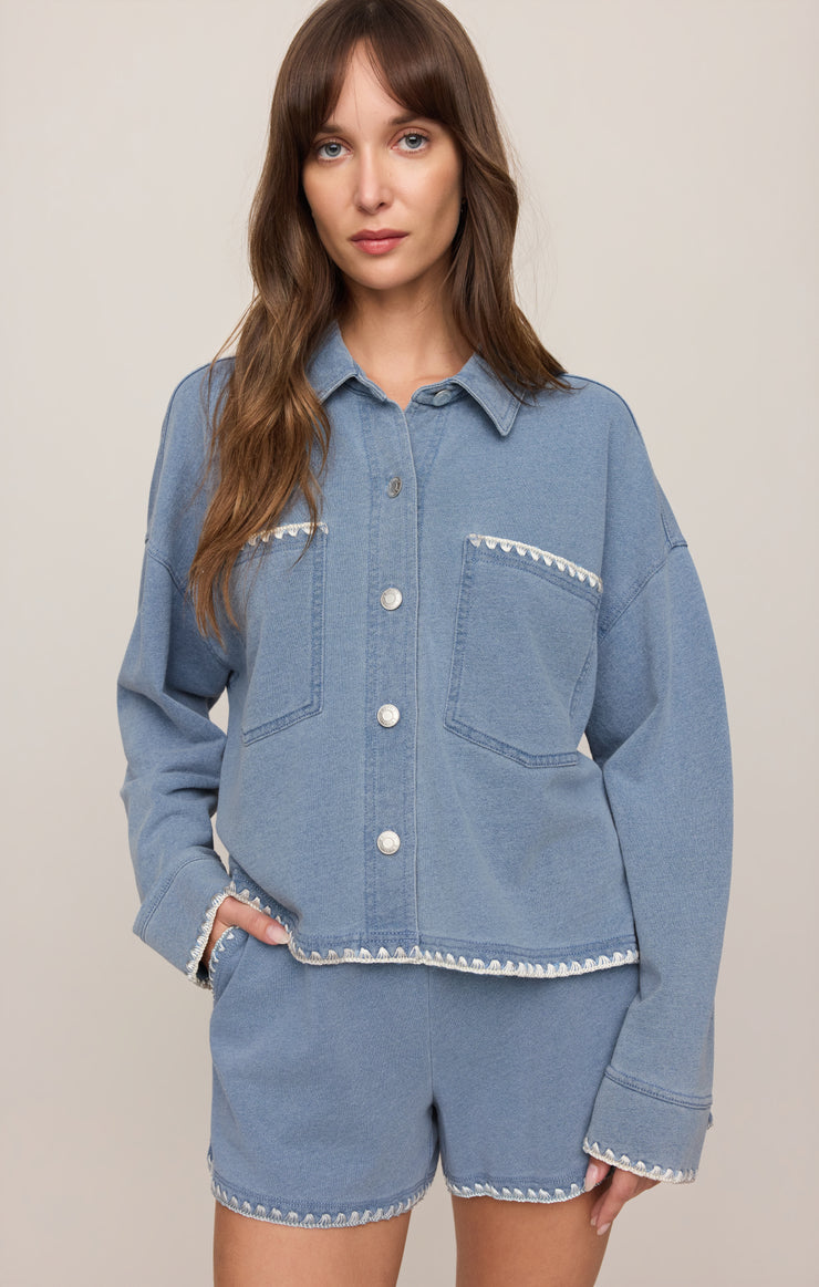 Denim Whipstitch Jacket