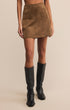 Ciera Faux Suede Mini Skirt