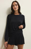 Women's long sleeve ribbed top