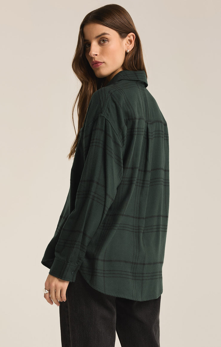 River Plaid Button- Up Shirt