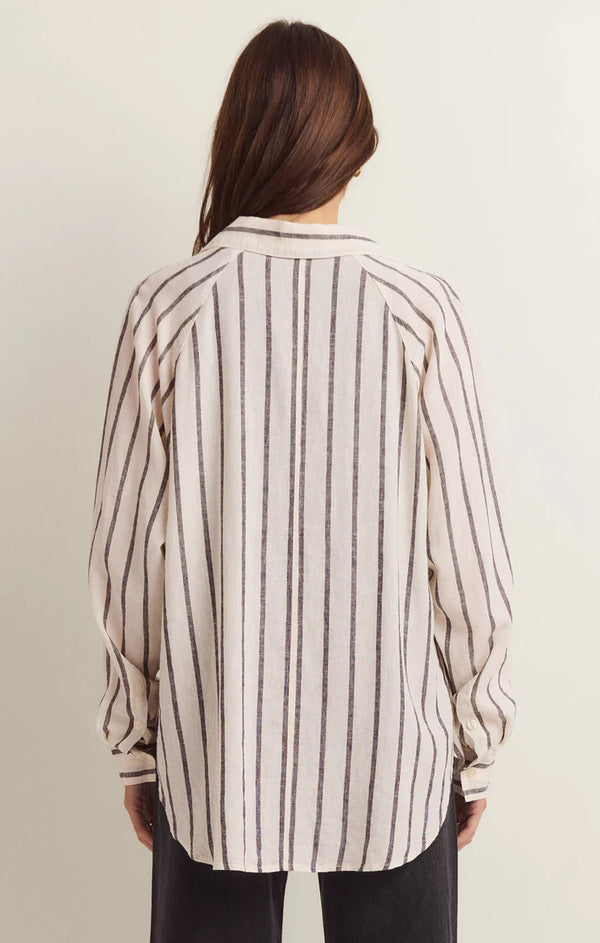 The Perfect Linen Stripe Top