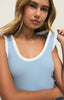 Sirena Contrast Rib Tank Top