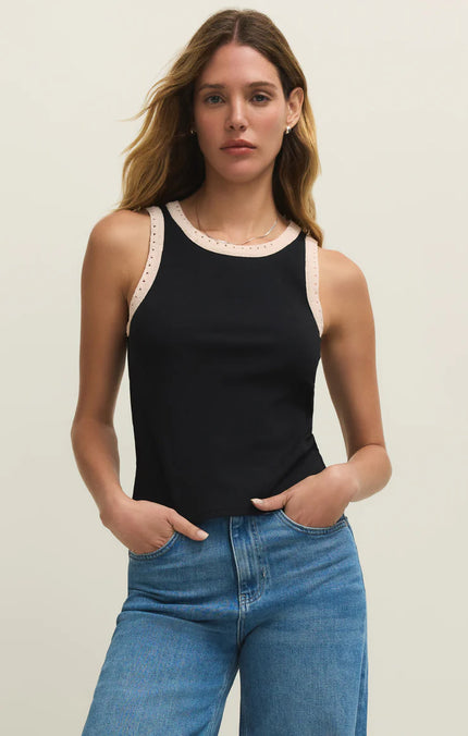 Z SUPPLY WOMENS CLARKE RIB TANK TOP 