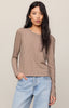 WOMENS Z SUPPLY JUNIE LONGSLEEVE TOP NEW ARRIVALS FALL