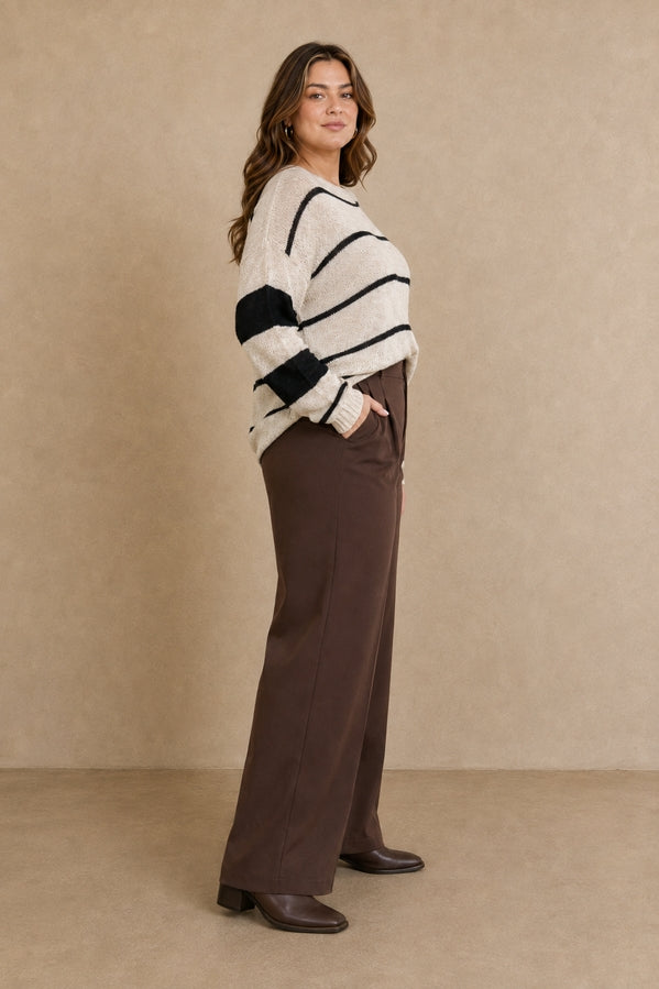 Adeline Curvy Knit Sweater