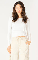 Adeline Exposed Seam Longsleeve - Distractions Clothing